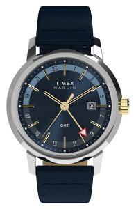 �^�C���b�N�X �����Y �A�N�Z�T���[ �r���v Timex Marlin GMT Bracelet Watch 40mm BLUE �u���[