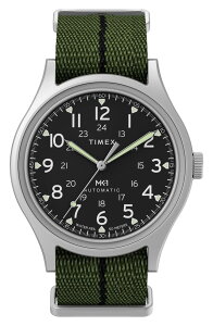 �^�C���b�N�X �����Y �A�N�Z�T���[ �r���v Timex MK1 Automatic Webbing Strap Watch 40mm SILVER-TONE �V���o�[