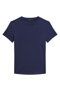 �Z�I���[ ���f�B�[�X �g�b�v�X �V���c �v�` �R�b�g�� Theory Tiny Apex Organic Pima Cotton T-Shirt (Petite Regular) SAPPHIRE NAVY �l�C�r�[