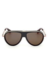 �N���X�`�����E���u�^�� �����Y �A�N�Z�T���[ �T���O���X�E�A�C�E�F�A Christian Louboutin Greggo 61mm Pilot SunglassesHINY BLACK FRONT / PALE GOLD OVE RED ENAMEL TEMPLE / ZEISSMOKE W/ RED FLA �u���b�N