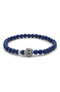 ���S�X �����Y �A�N�Z�T���[ �u���X���b�g�E�o���O���E�A���N���b�g LAGOS Men's Anthem Lapiskull Stretch Bracelet LAPIS