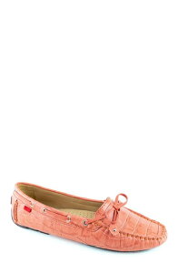 �}�[�N�W���Z�t�j���[���[�N ���f�B�[�X �V���[�Y �X���b�|���E���[�t�@�[ Marc Joseph New York Cypress Hill Croco Tiebow Driver Loafer Coral Croco �R�[����