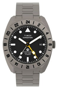 �^�C���b�N�X �����Y �A�N�Z�T���[ �r���v Timexpedition Pioneer Titanium GMT Automatic Bracelet Watch 41mm TITANIUM