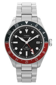 �^�C���b�N�X �����Y �A�N�Z�T���[ �r���v Timex The Waterbury Heritage GMT Automatic Bracelet Watch 41.5mm SILVER-TONE �V���o�[