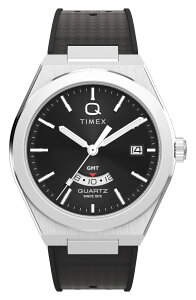 �^�C���b�N�X �����Y �A�N�Z�T���[ �r���v Q Timex Continental GMT 39mm Synthetic Rubber Watch STAINLESSTEEL