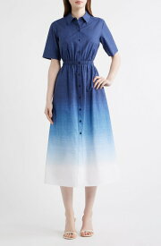 アンクライン レディース トップス ワンピース シャツ Anne Klein Short Sleeve Shirtdress DISTANT MOUNTAIN MULTI マルチカラー