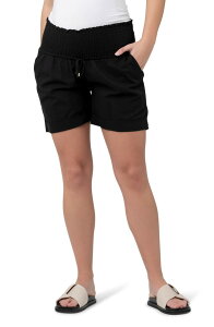 ���C�v�}�^�j�e�B ���f�B�[�X �{�g���X �n�[�t�p���c�E�V���[�c �R�b�g�� Ripe Maternity Philly Cotton Short (Maternity) Black �u���b�N