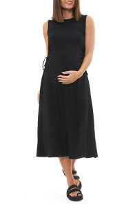 ���C�v�}�^�j�e�B ���f�B�[�X �g�b�v�X �����s�[�X A ���C�� Ripe Maternity Carol Rib A-line Dress (Maternity) BLACK �u���b�N