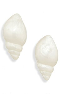 ���� �T�h�C ���f�B�[�X �A�N�Z�T���[ �s�A�X�E�C�������O Lele Sadoughi Conch Shell Stud Earrings MOTHER OF PEARL �p�[��