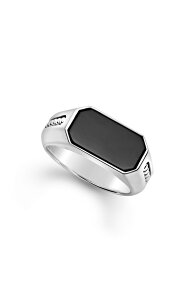 ���S�X ���f�B�[�X �A�N�Z�T���[ �w�� LAGOS Men's Anthem Onyx Signet Ring ONYX