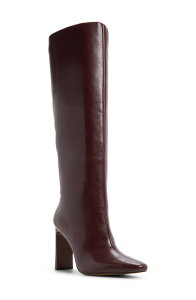 �A���h ���f�B�[�X �V���[�Y �u�[�c�E���C���u�[�c ALDO Elyne Knee High Boot Burgundy �o�[�K���f�B