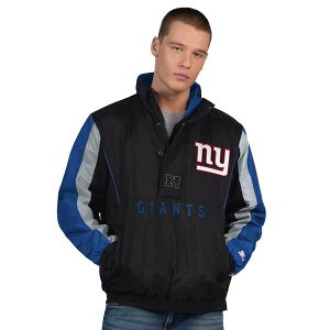 �X�^�[�^�[ �����Y �A�E�^�[ �W���P�b�g�E�u���]�� Men'starter Black New York Giants Thursday Night Gridiron Half-Zip Jacket Black �u���b�N