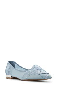 �e�b�h�x�[�J�[ ���f�B�[�X �V���[�Y �p���v�X Ted Baker Ella Mae Pointed Toe Flat Slate Blue �X���[�g