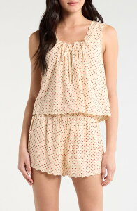 ���t�H�[���[�V���� ���f�B�[�X �A���_�[�E�F�A �i�C�g�E�F�A �R�b�g�� Reformation Hazel Eyelet Organicotton Blend Pajamas MARILYN DOT