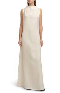 �}���Z�� ���f�B�[�X �g�b�v�X �����s�[�X�^���h�l�b�N Marcella Senna Funnel Neck Gown PEARL �p�[��