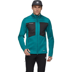 �}���[�g �����Y �A�E�^�[ �W���P�b�g�E�u���]�� Mammut Ultimate Viii So Jacket - Men's Deep Teal/Black �u���b�N