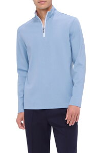 �u�K�b�` �����Y �A�E�^�[ �p�[�J�[�E�X�E�F�b�g �n�[�t�W�b�v Bugatchi Quarter Ziperformance Pullover Air Blue �u���[