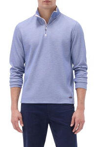 �u�K�b�` �����Y �A�E�^�[ �p�[�J�[�E�X�E�F�b�g �n�[�t�W�b�v Bugatchi Quarter Ziperformance Pullover Cobalt �R�o���g