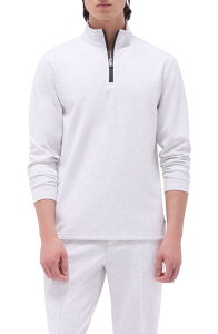 �u�K�b�` �����Y �A�E�^�[ �p�[�J�[�E�X�E�F�b�g �n�[�t�W�b�v Bugatchi Quarter Ziperformance Pullover Chalk �`���[�N