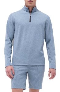 �u�K�b�` �����Y �A�E�^�[ �p�[�J�[�E�X�E�F�b�g �n�[�t�W�b�v Bugatchi Quarter Ziperformance Pullover Shark