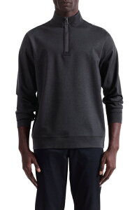�u�K�b�` �����Y �A�E�^�[ �p�[�J�[�E�X�E�F�b�g �n�[�t�W�b�v Bugatchi Quarter Zipullover Anthracite