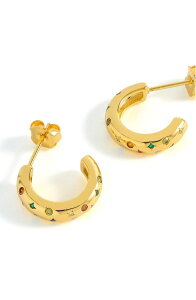 �G�X�e���o�[�g���b�g ���f�B�[�X �A�N�Z�T���[ �s�A�X�E�C�������O Estella Bartlett Chubby Rainbow Celestial Hoop Earrings GOLD �S�[���h