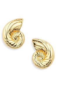 ���� �T�h�C ���f�B�[�X �A�N�Z�T���[ �s�A�X�E�C�������O Lele Sadoughi Nautilushell Stud Earrings GOLD �S�[���h