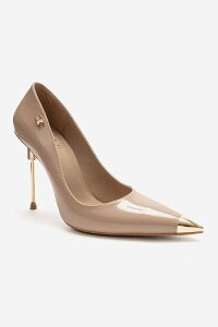 �v�����[�O�V���[�Y ���f�B�[�X �p���v�X Prologue Shoes Carlastiletto Pump Beige Patent �x�[�W��
