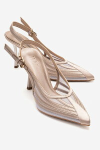 �v�����[�O�V���[�Y ���f�B�[�X �p���v�X Prologue Shoesafira Stiletto Pump Beige Satin �x�[�W��