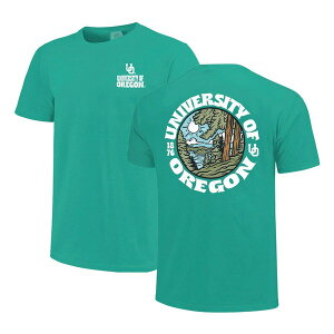 �C���[�W���� �����Y �g�b�v�X T�V���c �L���b�v �P�[�v IMAGE ONE Men's Green Oregon Ducks Comfort Colors Thick Lined Landscape T-Shirt Green �O���[��