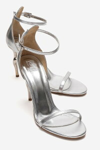 �v�����[�O�V���[�Y ���f�B�[�X �p���v�X �A���N�� Prologue Shoes Yelenankle Strap Stiletto Pump Silver �V���o�[