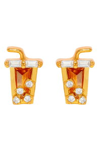 �K�[�� �Y�N���[ ���f�B�[�X �A�N�Z�T���[ �s�A�X�E�C�������O Girls Crew Iced Coffee Stud Earrings GOLD �S�[���h