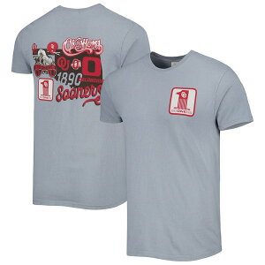 �C���[�W���� �����Y �g�b�v�X T�V���c IMAGE ONE Men's Graphite Oklahoma Sooners Vault State Comfort-Shirt Graphite �O���t�@�C�g