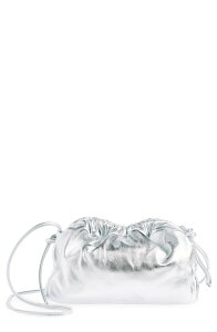 �}���T�[�K�u���G�� ���f�B�[�X �o�b�O �~�j �g�[�� ���U�[ Mansur Gavriel Mini Cloud Metallic Leather Clutch SILVER �V���o�[