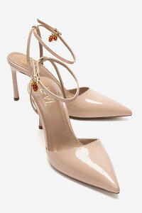�v�����[�O�V���[�Y ���f�B�[�X �p���v�X Prologue Shoes Thalia Stiletto Pump Beige Patent �x�[�W��