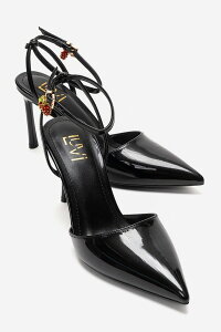 �v�����[�O�V���[�Y ���f�B�[�X �p���v�X Prologue Shoes Thalia Stiletto Pump Black Patent �u���b�N