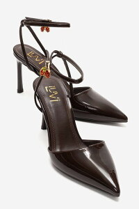 �v�����[�O�V���[�Y ���f�B�[�X �p���v�X Prologue Shoes Thalia Stiletto Pump Brown Patent �u���E��