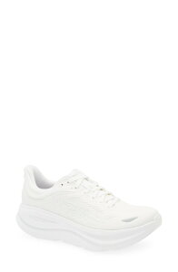 �z�J�I�l�I�l ���f�B�[�X �V���[�Y �X�j�[�J�[ HOKA Bondi 9 Running Shoe White / White �z���C�g