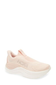 �z�J�I�l�I�l ���f�B�[�X �V���[�Y �X�j�[�J�[ ���[�X HOKA Skyward Laceless Recovery Sneakerose Latte / Rose Cream �N���[��