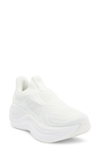 �z�J�I�l�I�l ���f�B�[�X �V���[�Y �X�j�[�J�[ ���[�X HOKA Skyward Laceless Recovery Sneaker White / White �z���C�g