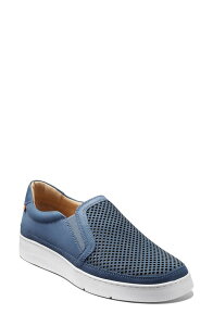�T�~���G���t�h�o�[�h ���f�B�[�X �V���[�Y �X�j�[�J�[ Samuel Hubbard Featherlight Laguna Slip-On Sneaker - Extra Wide Width Available Steel Blue Nubuck �u���[