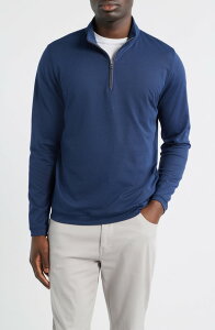 �s�[�^�[�E�~���[ �����Y �A�E�^�[ �p�[�J�[�E�X�E�F�b�g �n�[�t�W�b�v Peter Millar Crown Crafted Albatross Quarter Zip Navy �l�C�r�[