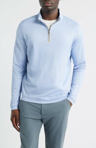�s�[�^�[�E�~���[ �����Y �A�E�^�[ �p�[�J�[�E�X�E�F�b�g �n�[�t�W�b�v Peter Millar Crown Crafted Albatross Quarter Zip Dusk Blue �u���[