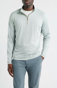 �s�[�^�[�E�~���[ �����Y �A�E�^�[ �p�[�J�[�E�X�E�F�b�g �n�[�t�W�b�v Peter Millar Crown Crafted Albatross Quarter Zip Light Willow