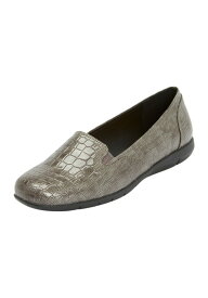コンフォートビュー レディース シューズ パンプス Comfortview The Leisa Slip On Flat (Women) GREY グレー