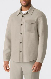 �}�b�J�[�W�� �����Y �A�E�^�[ �R�[�g �E�[�� �V���c Mackagemmanuel Double Face Wool OvershirtAUPE MIX-TAUPE �g�[�v
