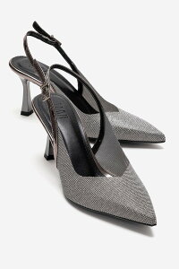 �v�����[�O�V���[�Y ���f�B�[�X �q�[�� Prologue Shoes Dorata Embellished Stiletto Pumplatinum