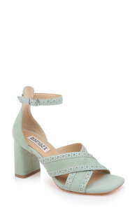 �o�b�h�O���C�~�b�V�J ���f�B�[�X �V���[�Y �q�[�� �T���_�� �A���N�� Badgley Mischka Collection Yanni Ankle Strap Sandal (Women) GREEN �O���[��