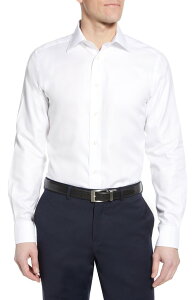 �f�C�r�b�h�h�i�q���[ �����Y �g�b�v�X �V���c Davidonahue Luxury Non-Iron Trim Fit Solidresshirt White �z���C�g