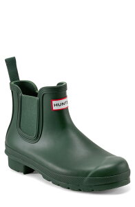 �n���^�[ �����Y �V���[�Y �u�[�c�E���C���u�[�c �`�F���V�[ Hunter Original Waterproof Chelsea Rain Boot Dark Olive/Dark Olive �I���[�u